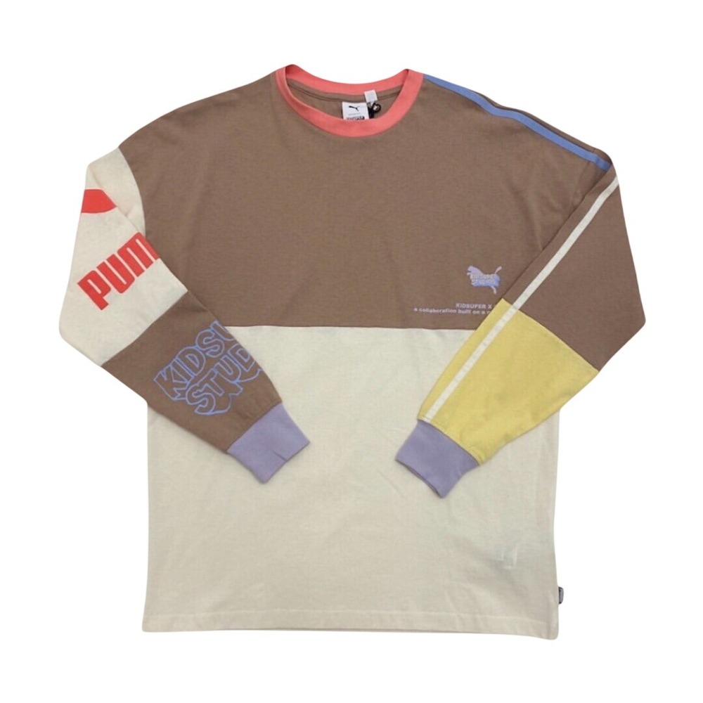 441. PUMA x KIDSUPER Studios Long Sleeve Tee Whisper White Size Small